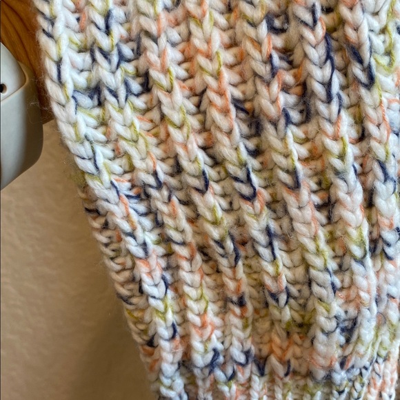NWOT Lou & Grey for Loft Size Small Loose TurtleNeck braided sweater Multicolor - Picture 5 of 12
